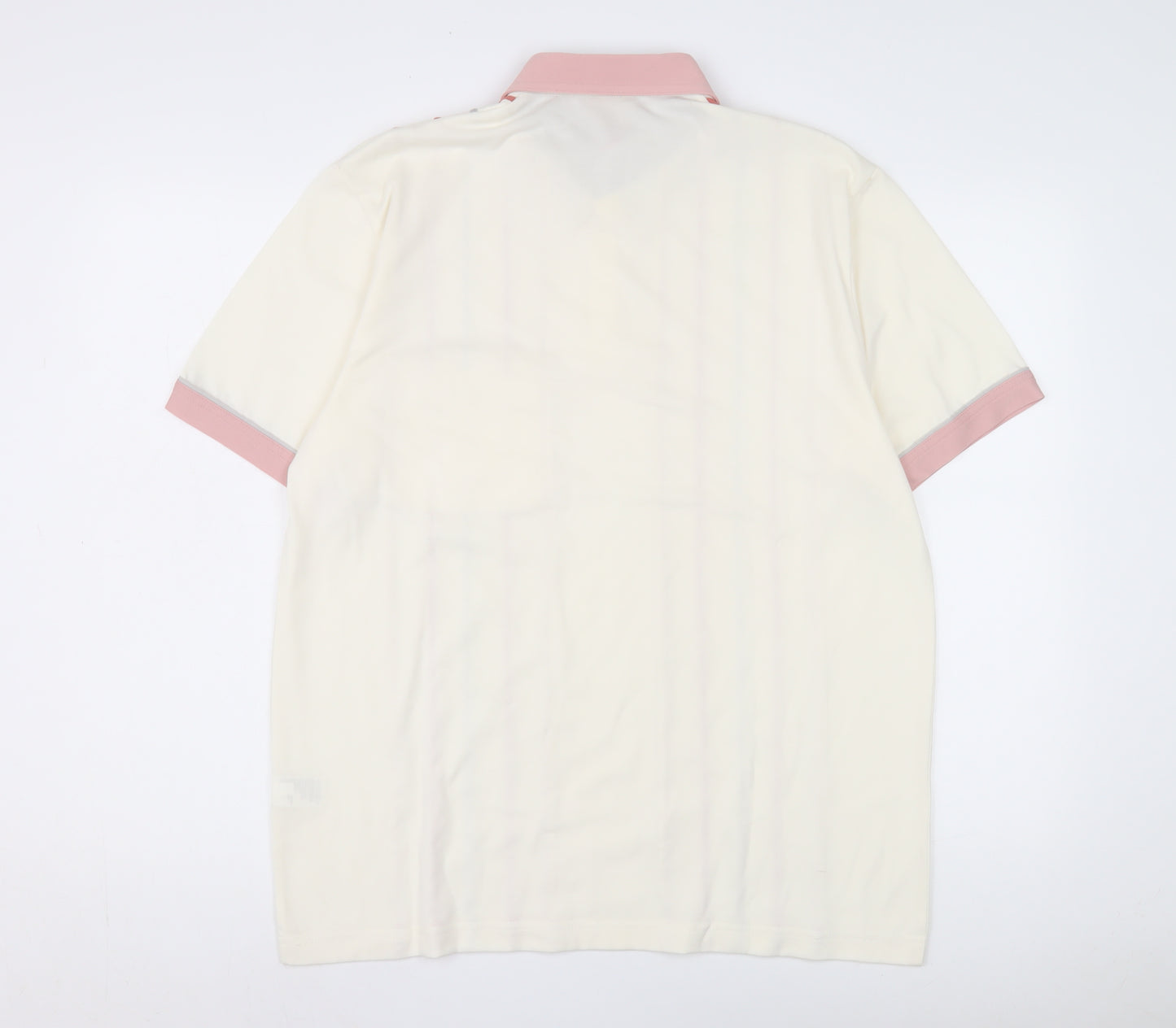 Gabicci Collezione Men's Polo, Ivory, Medium, Striped
