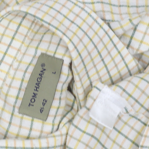 Tom Hagan Men's Multicoloured Check Shirt L