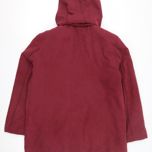 Anna Rose Women's Red Parka Coat, L, Hooded