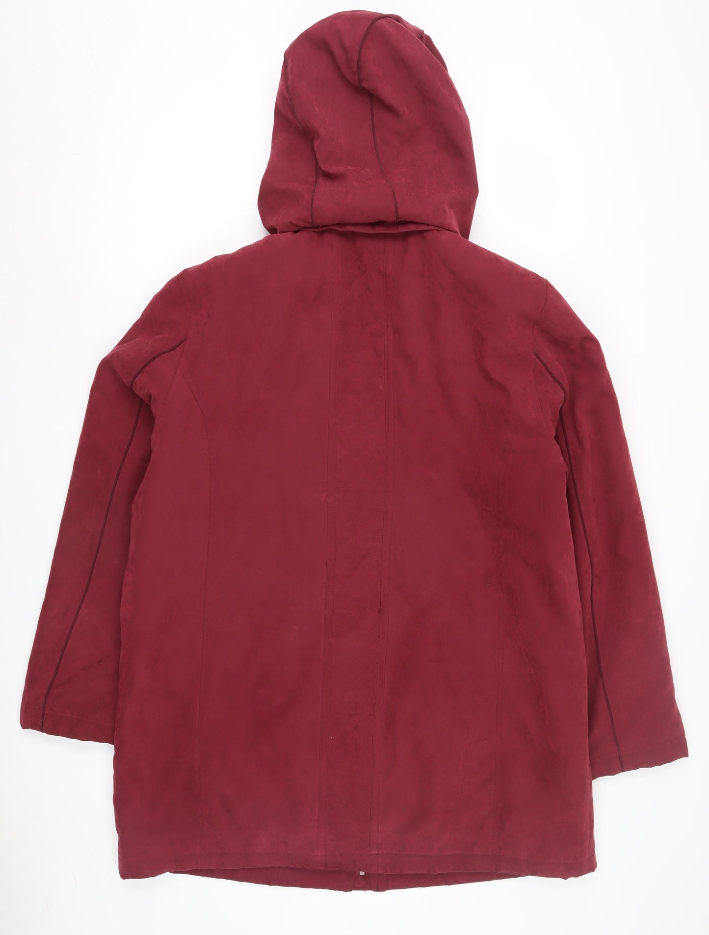 Anna Rose Women's Red Parka Coat, L, Hooded