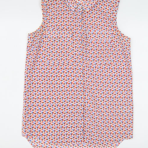 Next Women’s Multicoloured Collared Sleeveless Blouse