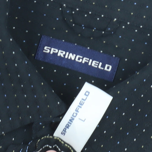 Springfield Men's Black Long Sleeve Shirt L