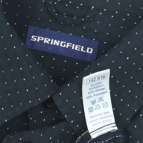 Springfield Men's Black Long Sleeve Shirt L
