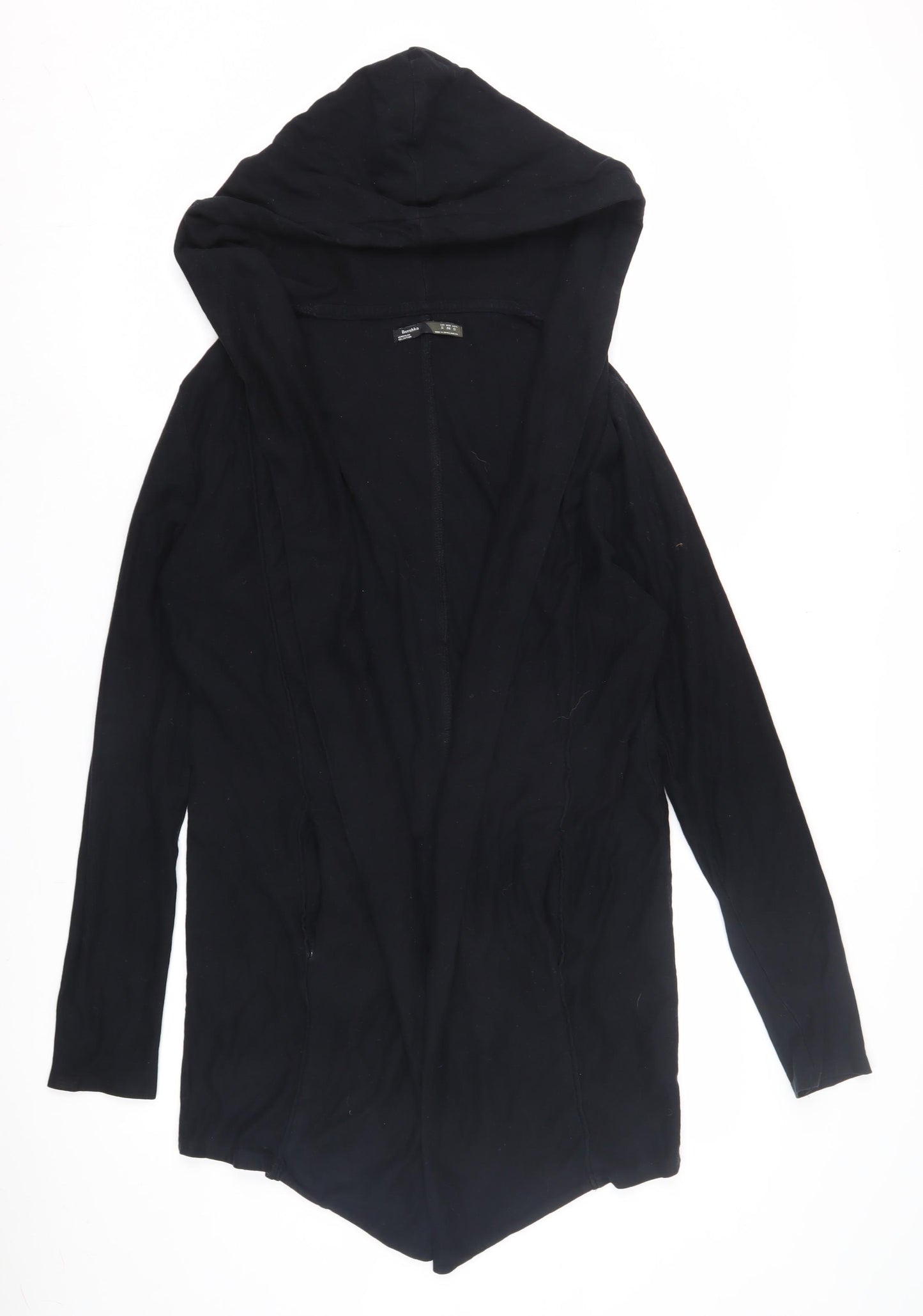 Bershka Black Women's Wrap Hoodie Size 8
