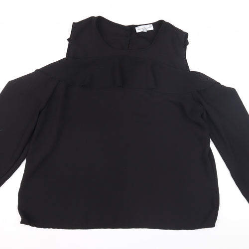 Sabina Diamant Women's Black Blouse, Medium, Casual, Excellent