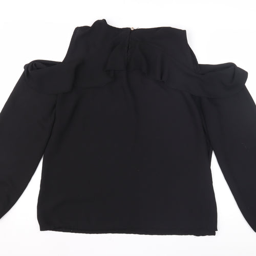 Sabina Diamant Women's Black Blouse, Medium, Casual, Excellent