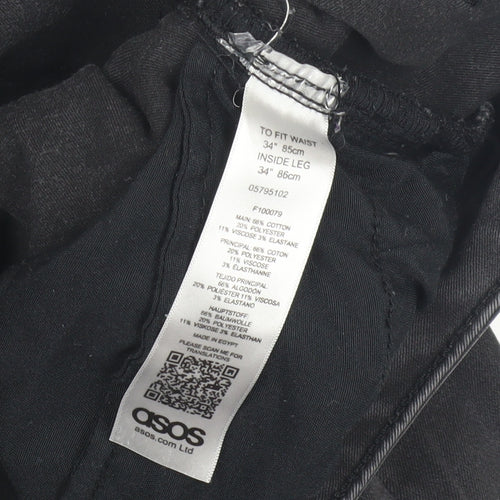 ASOS Men's Black Skinny Jeans 34 Regular