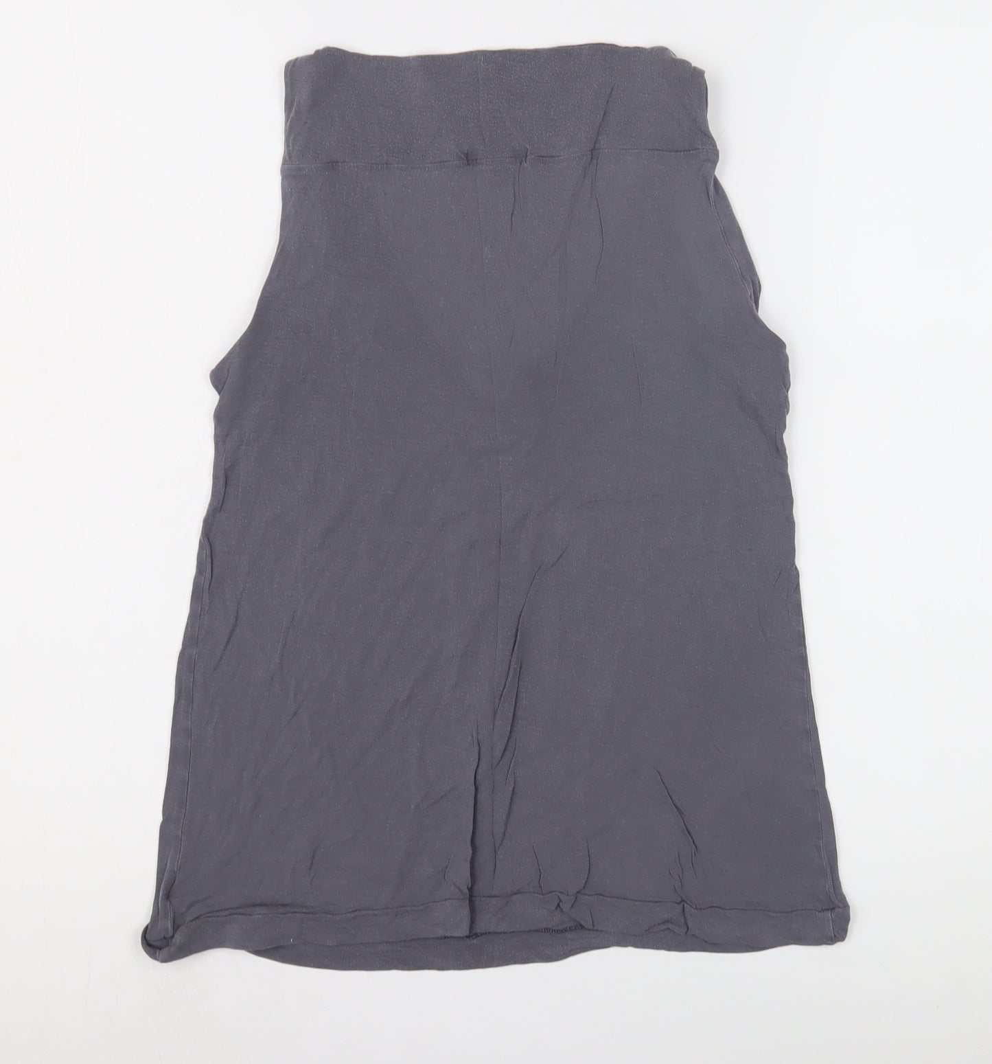 Gap Women's Grey V-Neck Tank Top, Size S, Lyocell