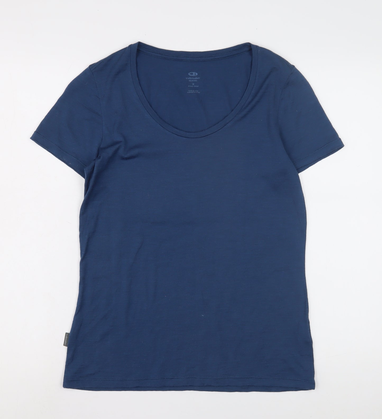 Icebreaker Women's Blue Merino Wool T-Shirt M