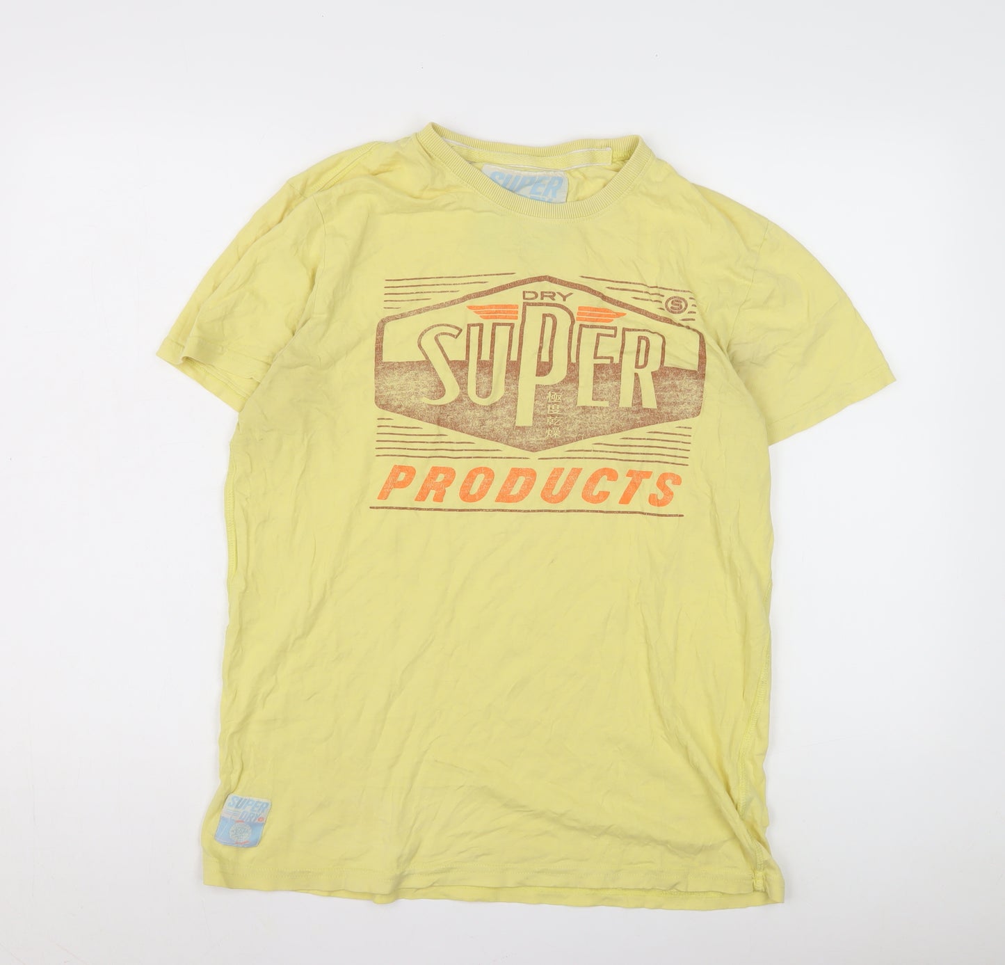 Superdry Men’s Yellow Crew Neck Graphic T-Shirt
