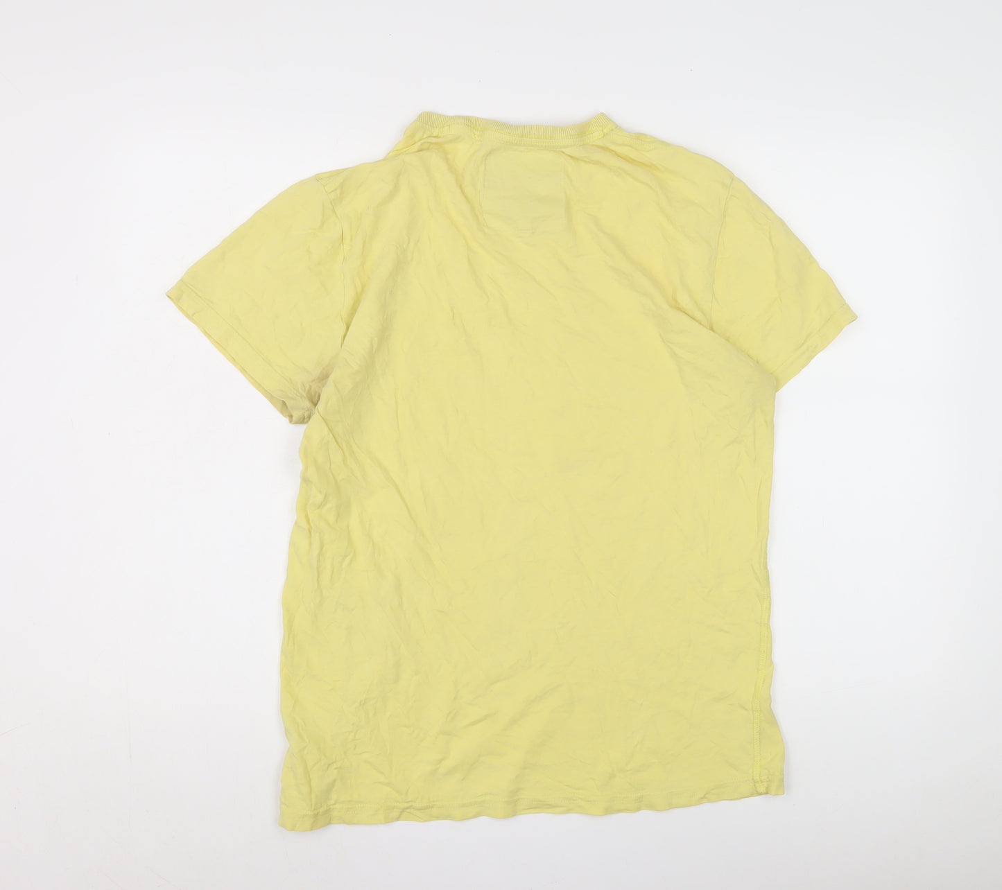 Superdry Men’s Yellow Crew Neck Graphic T-Shirt