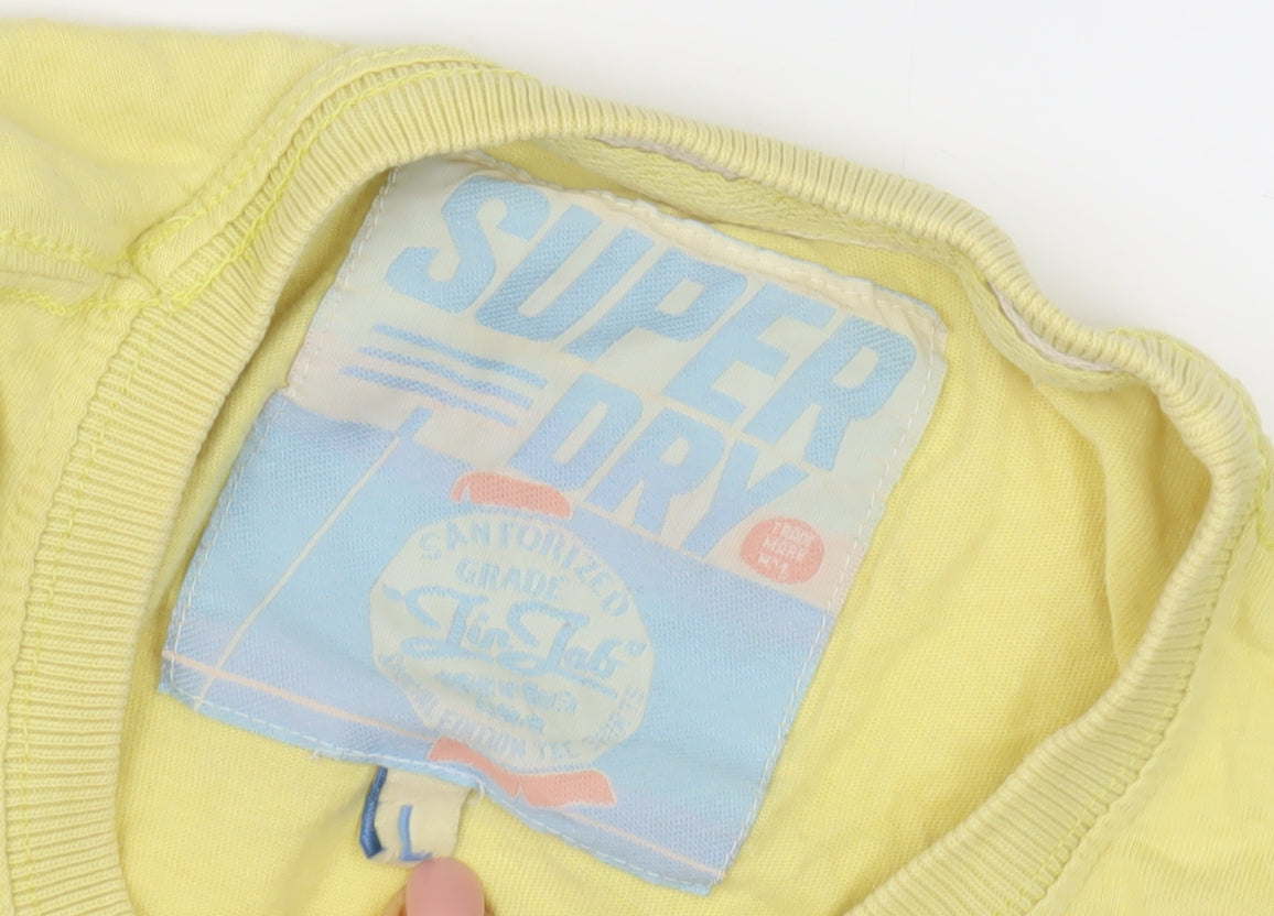 Superdry Men’s Yellow Crew Neck Graphic T-Shirt