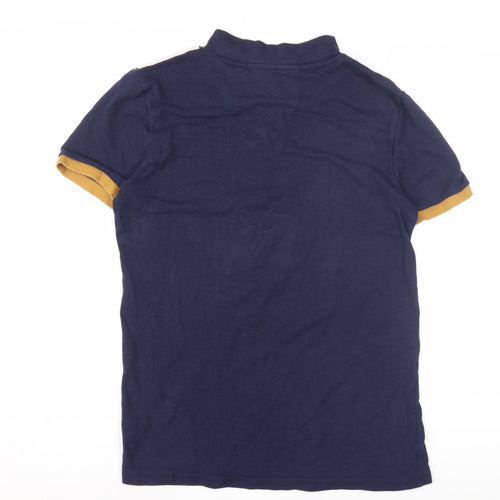 Le Breve Men's Striped High Neck T-Shirt, S, Multicoloured
