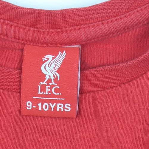 LFC Boys Red Football T-Shirt 9-10 Years