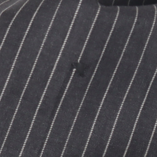 Next Women's Black Striped Wool Trousers 28