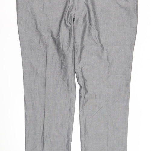 Next Men's Grey Suit Trousers, 42 Waist, Excellent Condition