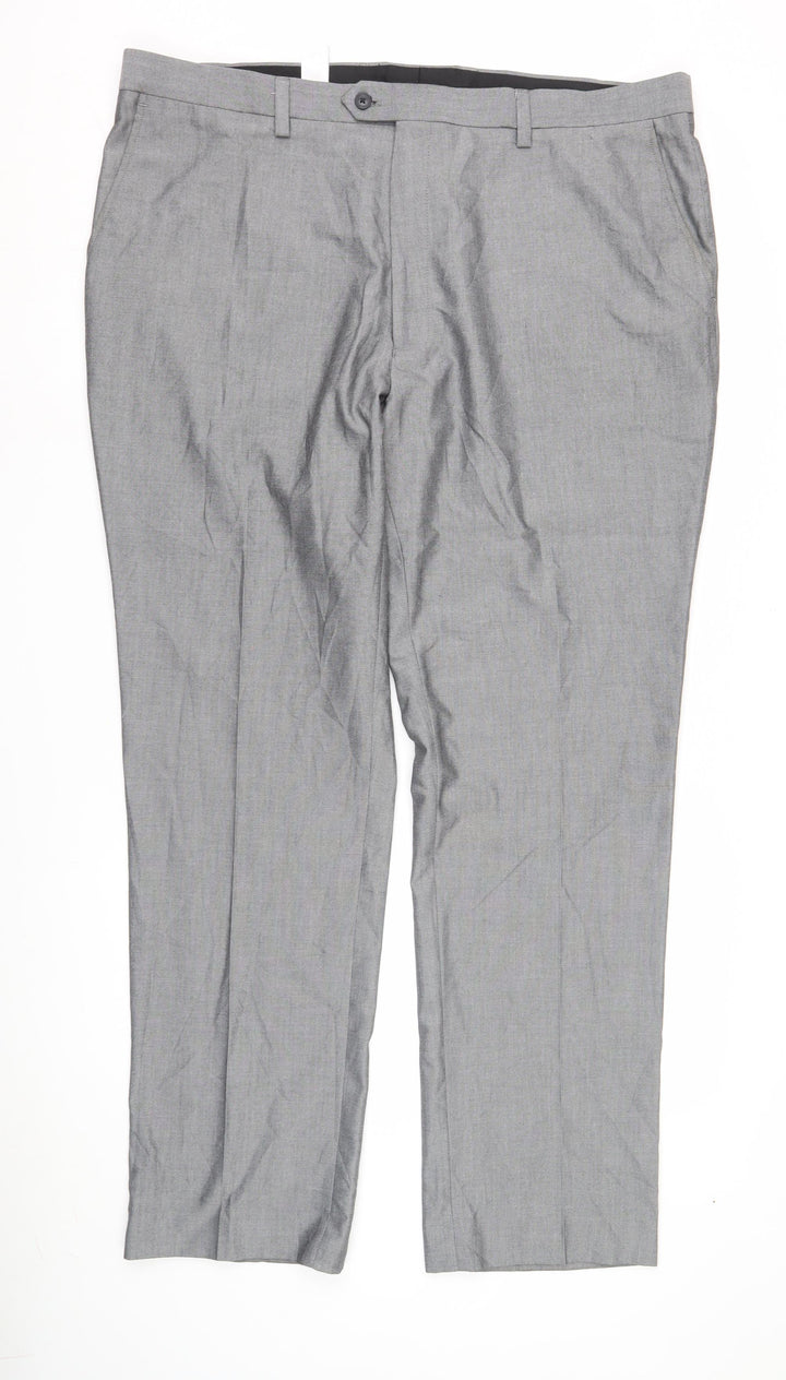 Next Men's Grey Suit Trousers, 42 Waist, Excellent Condition