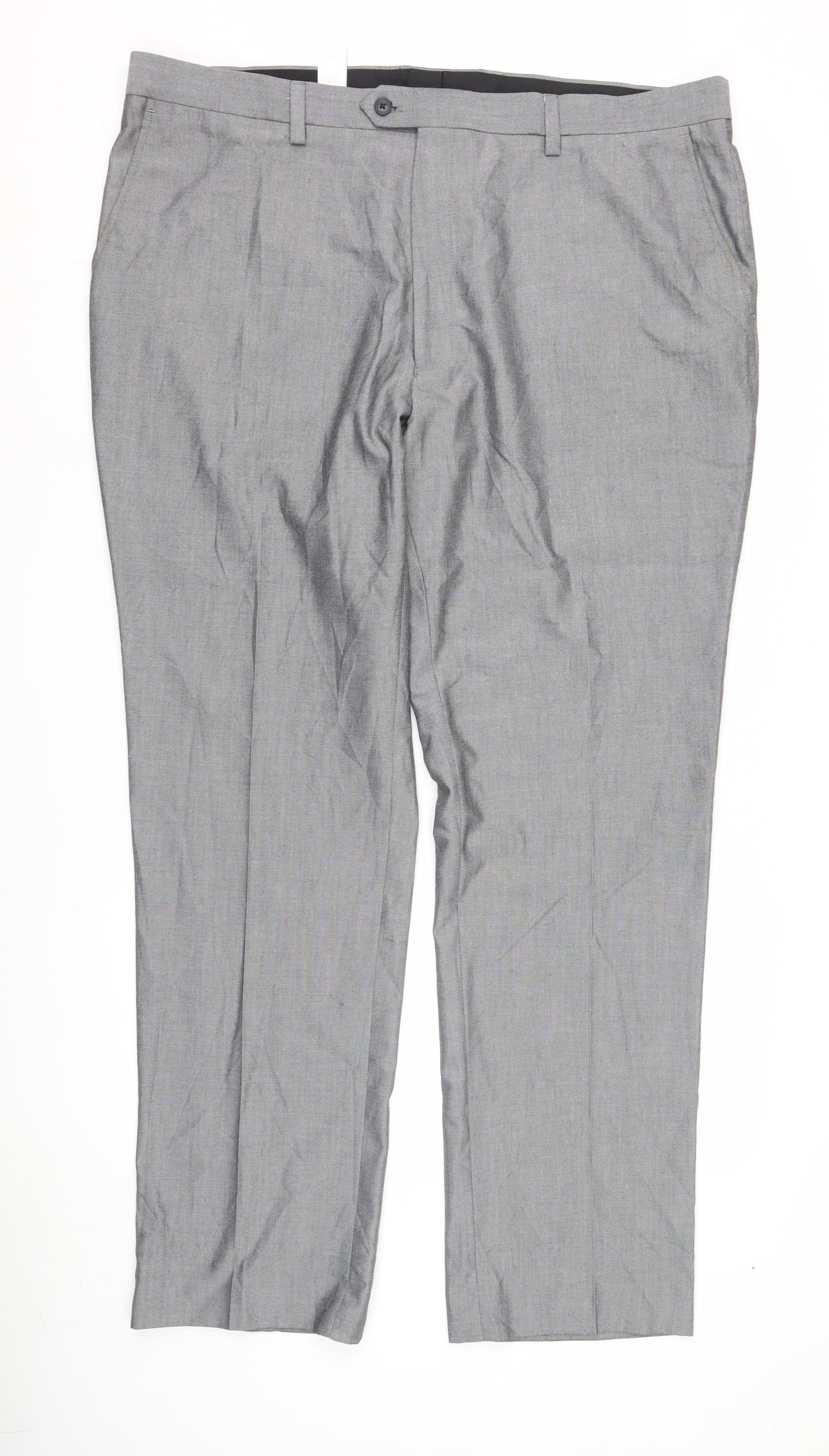 Next Men's Grey Suit Trousers, 42 Waist, Excellent Condition