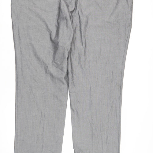Next Men's Grey Suit Trousers, 42 Waist, Excellent Condition