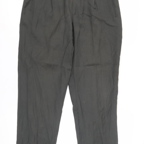 Benevento Men's Grey Dress Pants Straight Leg