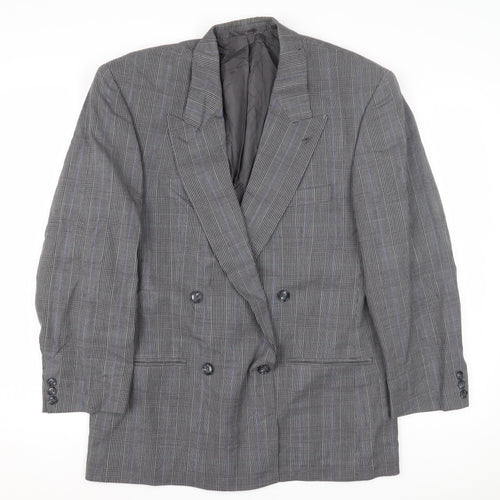Christophe Men's Grey Double-Breasted Blazer 38R