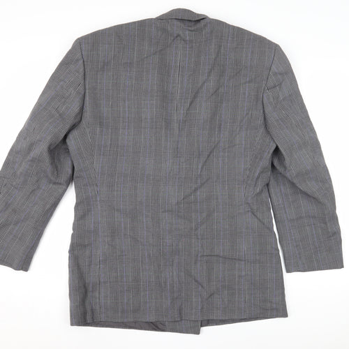 Christophe Men's Grey Double-Breasted Blazer 38R