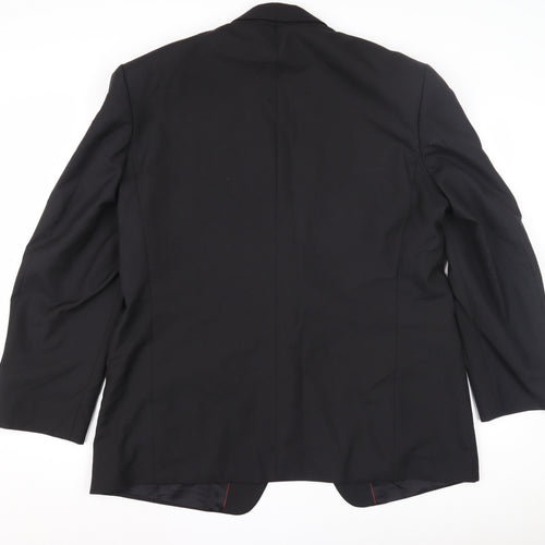 HR Tailoring Men's Black Blazer 44 Shawl Lapel Formal