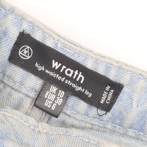 Wrath Women's Light Blue Straight Jeans Size 10