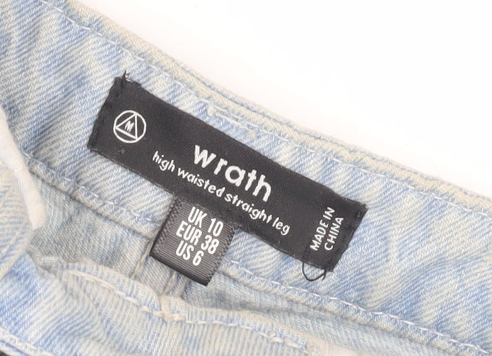 Wrath Women's Light Blue Straight Jeans Size 10