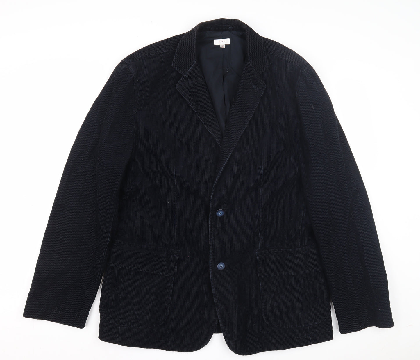 Next Men's Blue Corduroy Blazer L Regular Fit