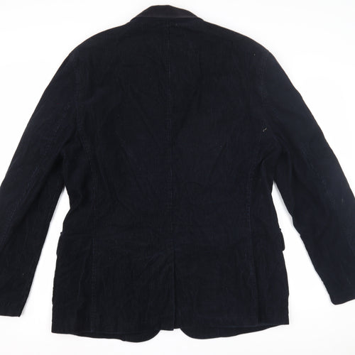 Next Men's Blue Corduroy Blazer L Regular Fit