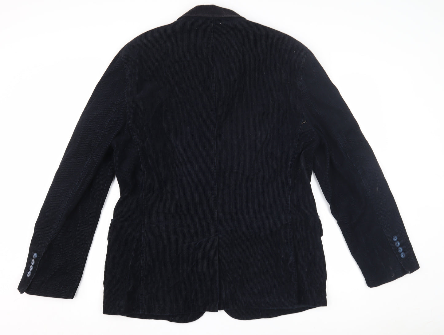 Next Men's Blue Corduroy Blazer L Regular Fit
