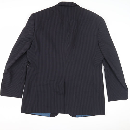 Marks and Spencer Men's Navy Blazer, 42 S, Striped