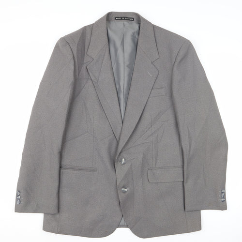 Dunn & Co Men's Grey Blazer, Size 41 S, Vintage