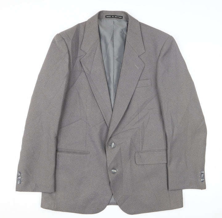 Dunn & Co Men's Grey Blazer, Size 41 S, Vintage