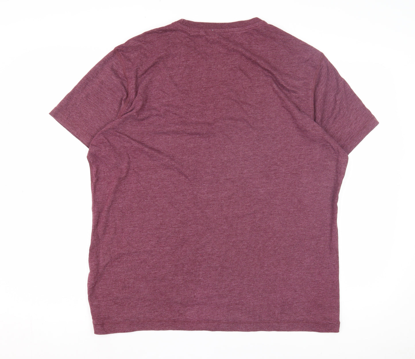 George Men's Purple Christmas T-Shirt, L, Graphic Print