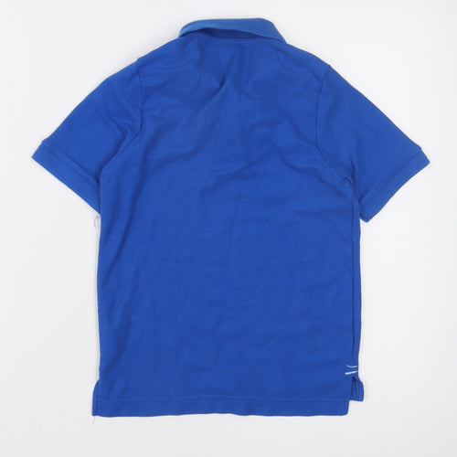 Slazenger Boys Blue Polo Shirt, 7-8 Years, Cotton, Casual