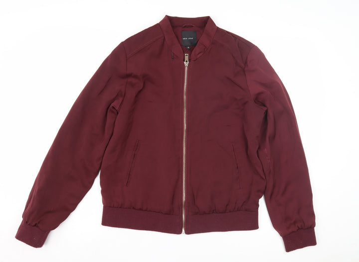 New Look Women's Red Bomber Jacket Size 12