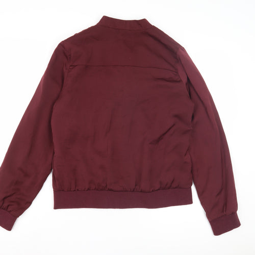 New Look Women's Red Bomber Jacket Size 12