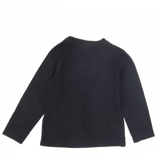 Disney Boys Black Mickey Mouse T-Shirt, 5 Years, Long Sleeve