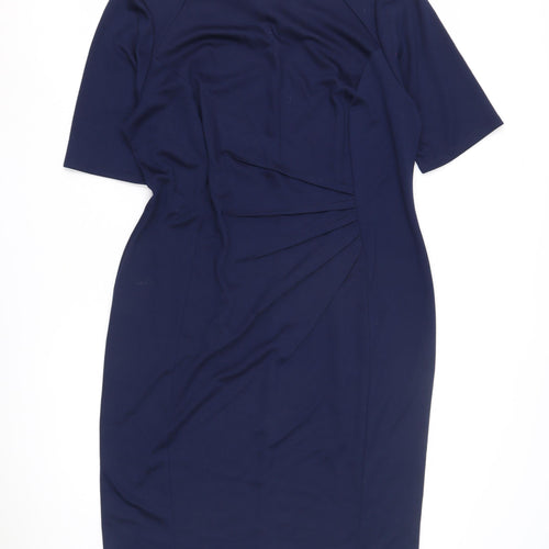 Bonmarché Women's Blue Dress Size 16 Half Sleeve