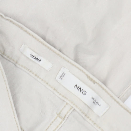 MNG Women's Ivory Straight Jeans Size 12