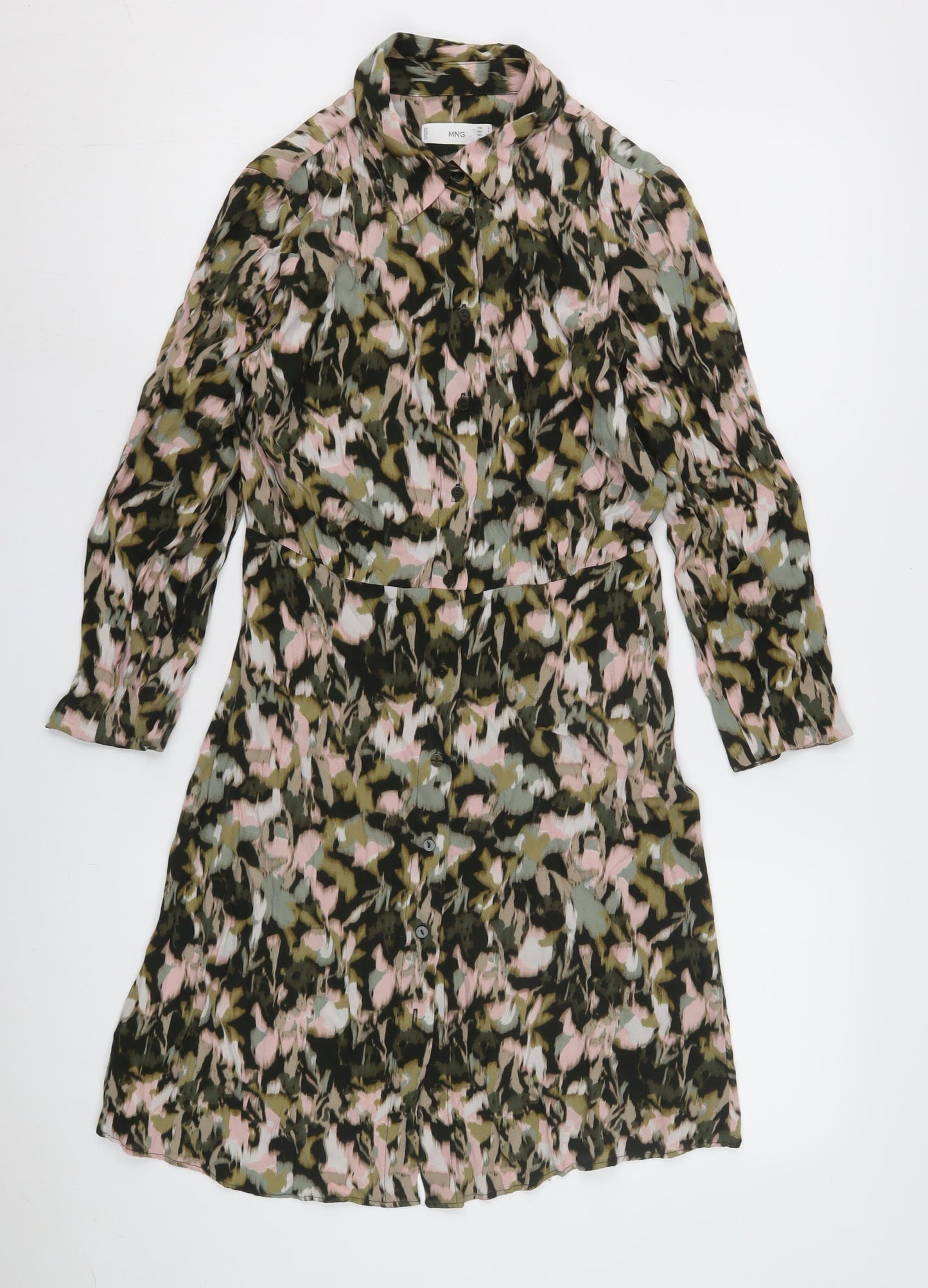Marks and Spencer Women's Multicoloured Shirt Dress 14