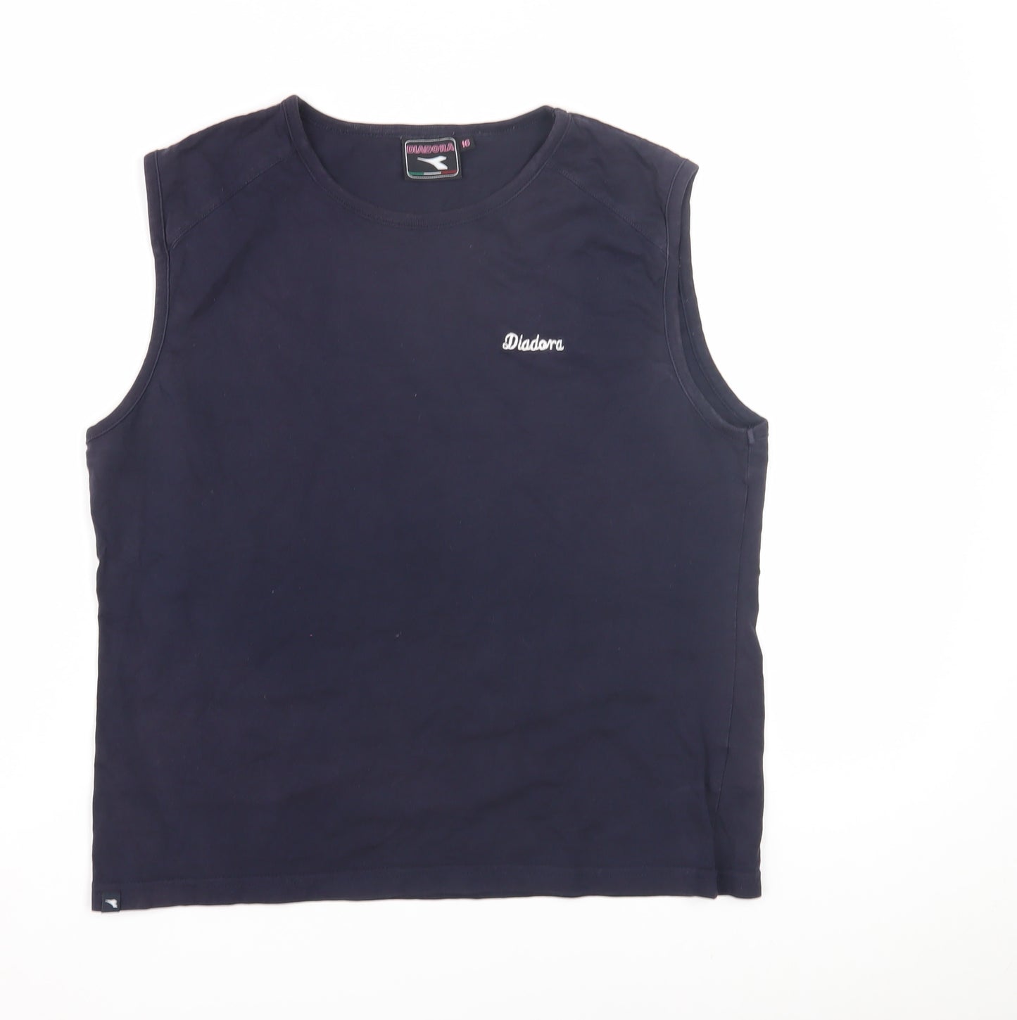 Diadora Women's Blue Tank Top - Size 16, Casual Sleeveless