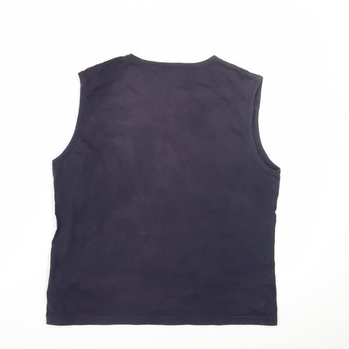 Diadora Women's Blue Tank Top - Size 16, Casual Sleeveless