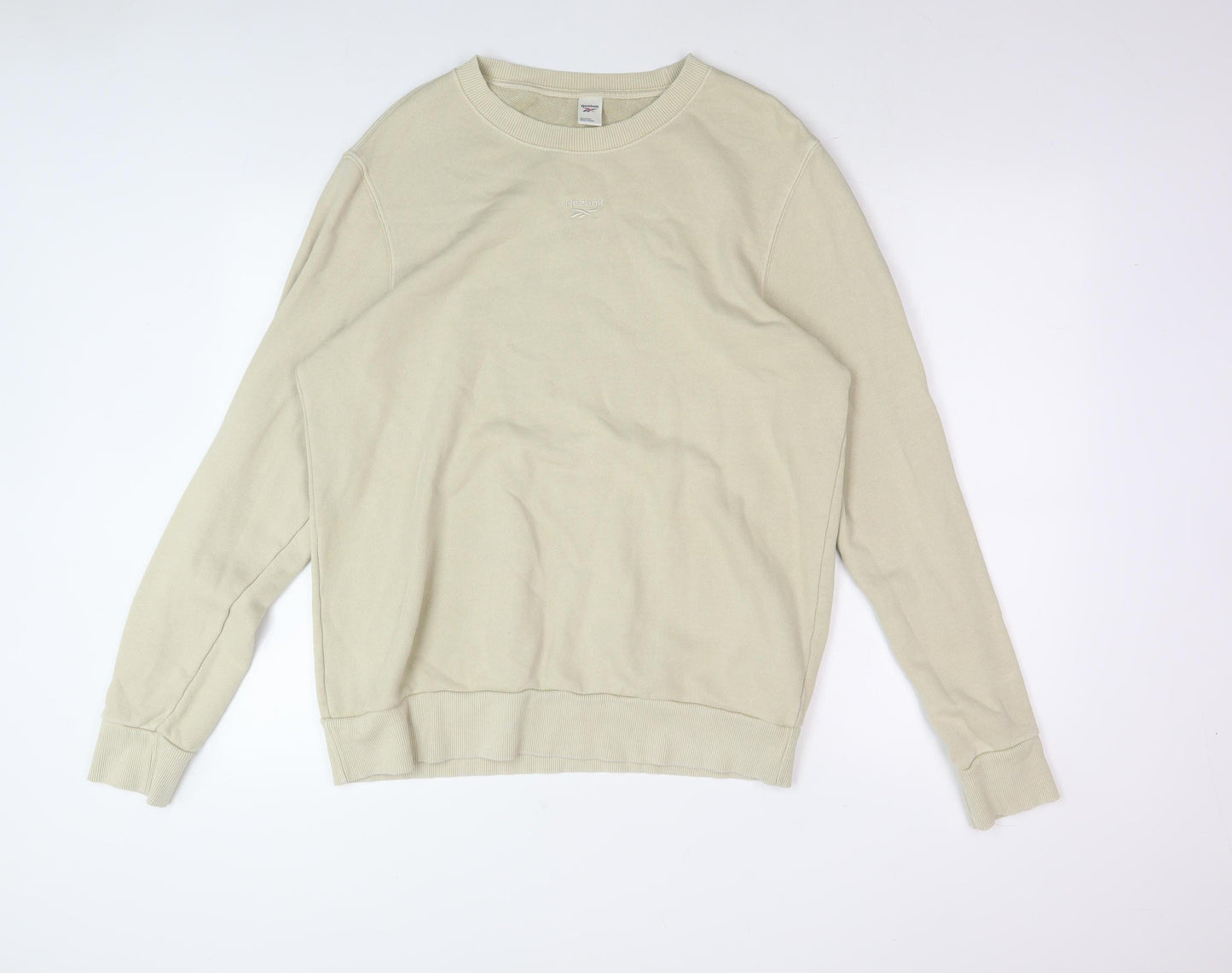 Reebok Men's Beige Pullover Sweatshirt Large