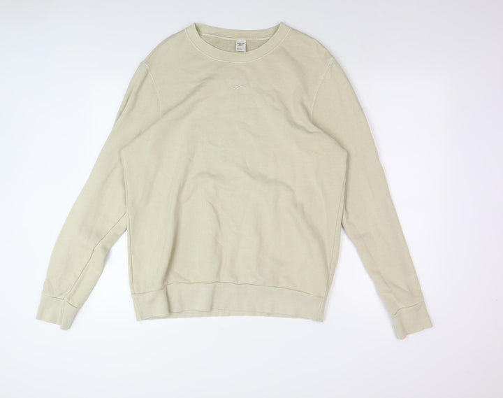 Reebok Men's Beige Pullover Sweatshirt Large
