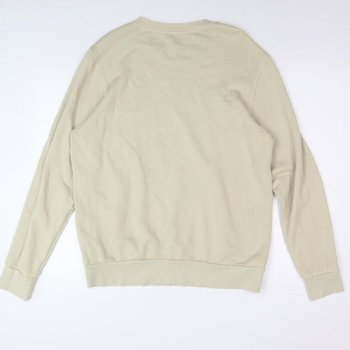 Reebok Men's Beige Pullover Sweatshirt Large