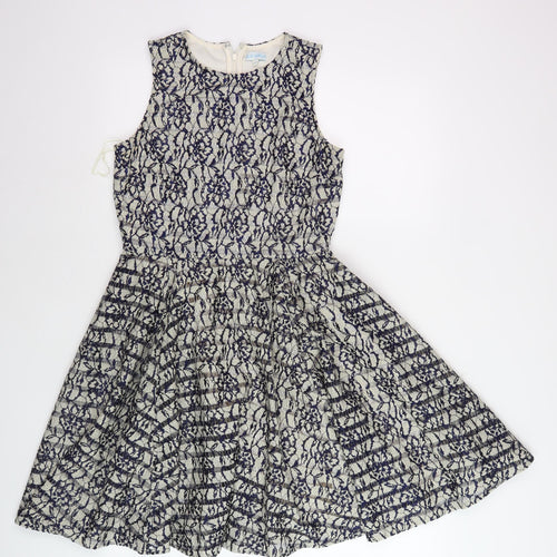 Blue Vanilla Women's Multicoloured Fit & Flare Dress S