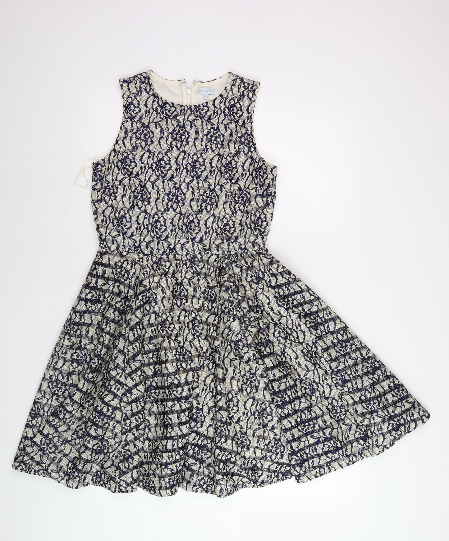 Blue Vanilla Women's Multicoloured Fit & Flare Dress S